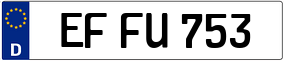 Trailer License Plate